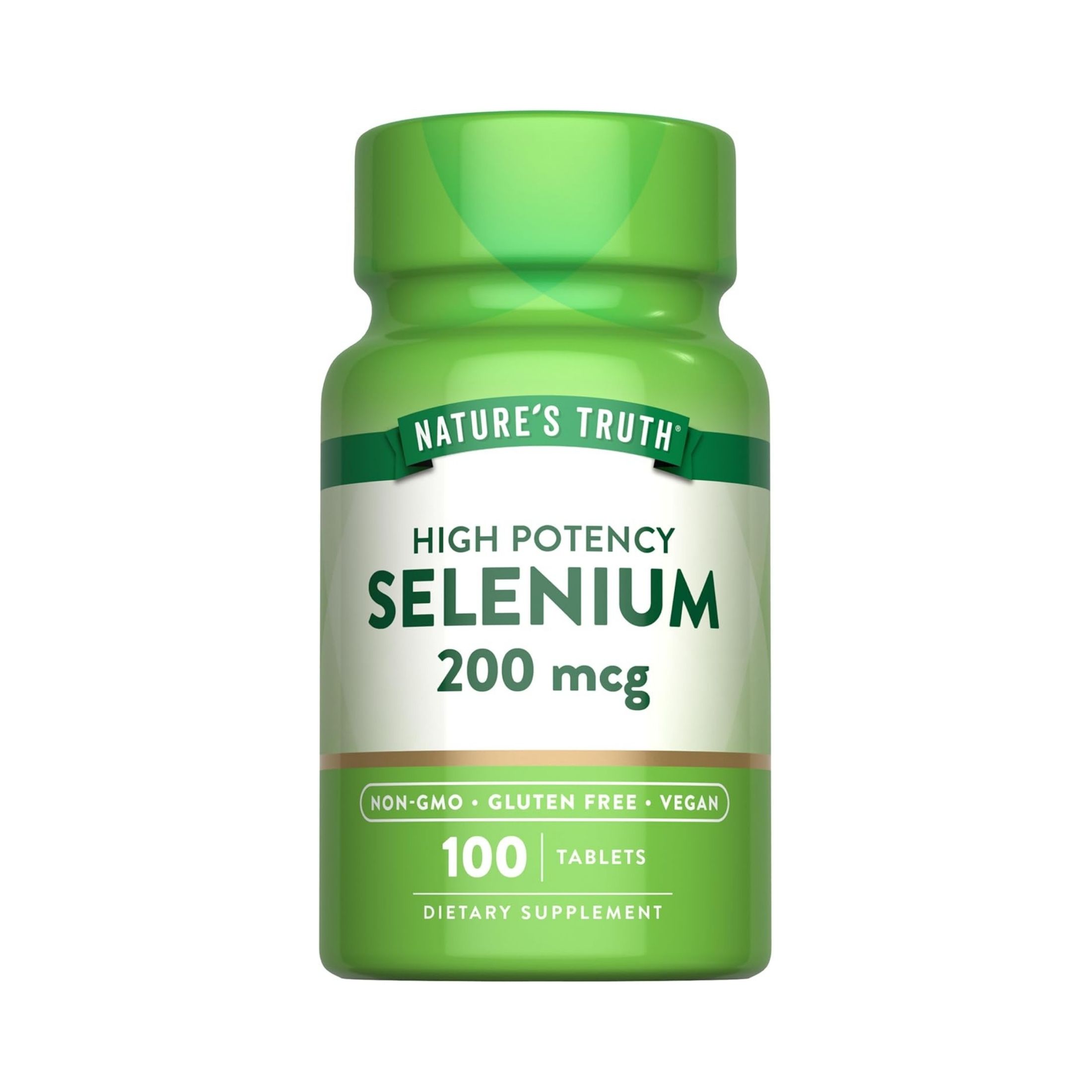Nature's Truth High Potency Selenium, 200 Mcg, 100 Tablets