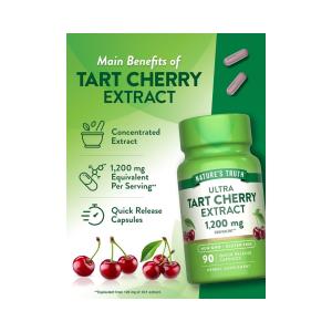 Nature's Truth Ultra Tart Cherry Extract Dietary Supplement Capsules - 90ct