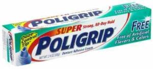 Poligrip Zinc-Free Denture Adhesive Cream, 2.4 Oz. (Sold As EA/1)