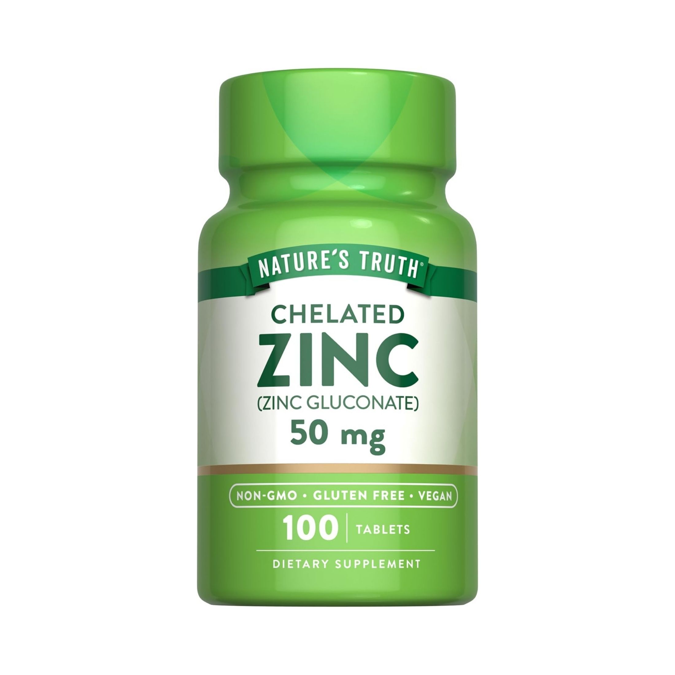 Nature's Truth Zinc, Chelated, 50 Mg, Tablets