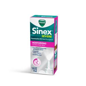 Vicks Sinex Severe Moisturizing Ultra Fine Mist Nasal Decongestant 0.5 Fl Oz