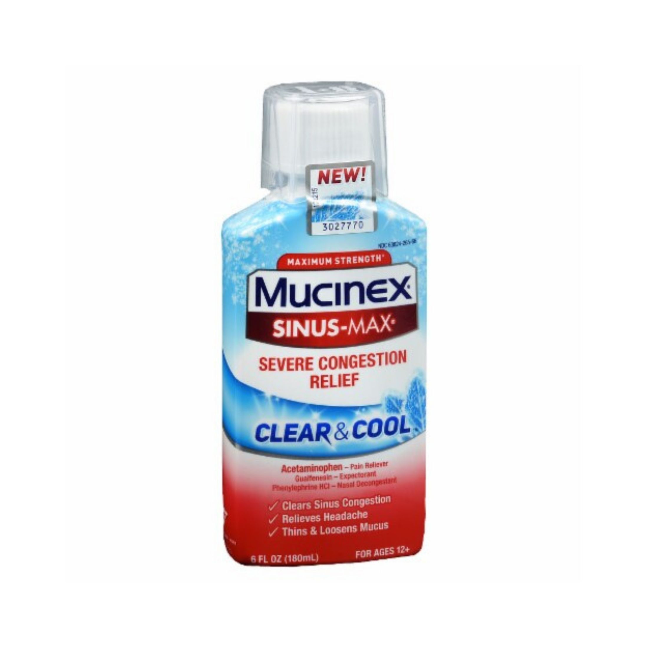 Mucinex Sinus Max Severe Congestion Relief - Clear & Cool