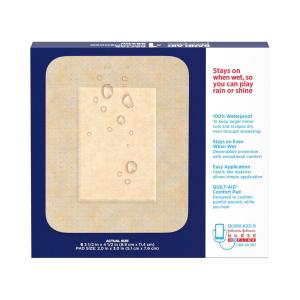 Band-Aid Brand Water Block Flex Waterproof Adhesive Pads, Large