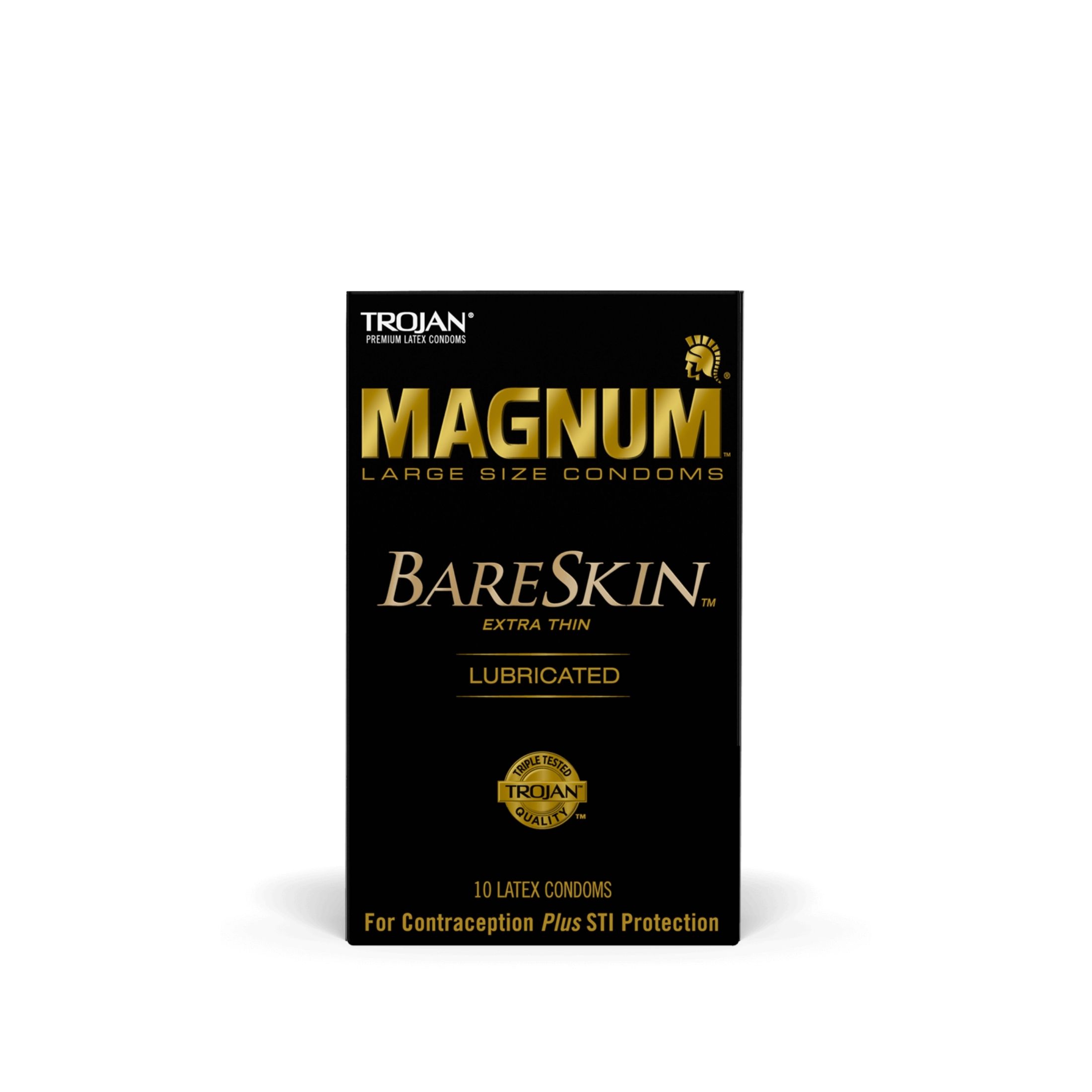 Trojan Magnum Large Size BareSkin Lubricated Latex Condoms