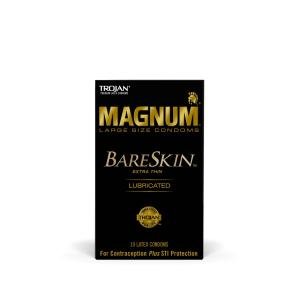 Trojan Magnum Large Size BareSkin Lubricated Latex Condoms