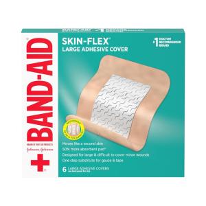 Band-Aid Brand Skin-Flex Adhesive Flexible Wound Covers, Large