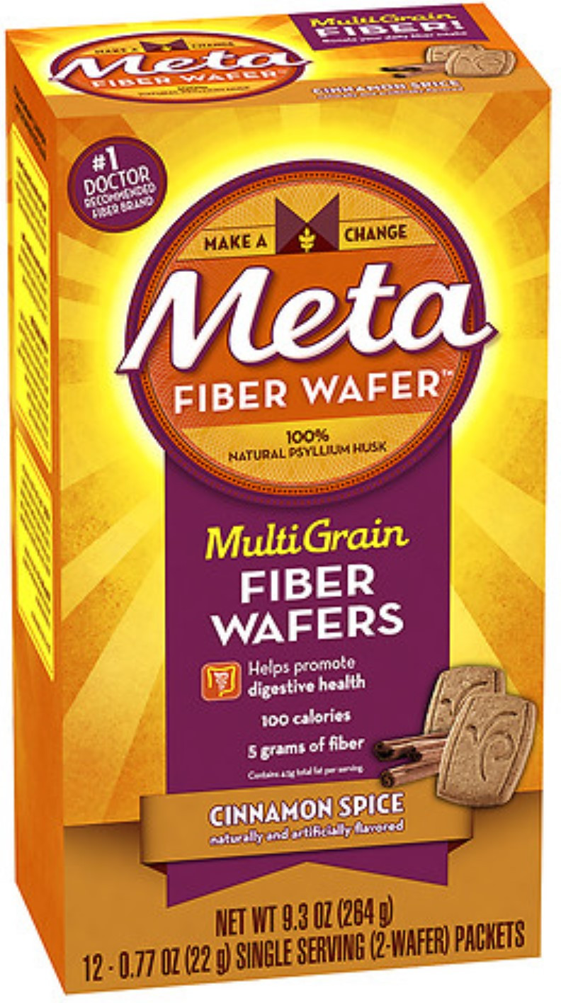 Metamucil Fiber Thins, Psyllium Husk Supplement, Digestive Health Support Cinnamon Spice