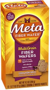 Metamucil Fiber Thins, Psyllium Husk Supplement, Digestive Health Support Cinnamon Spice