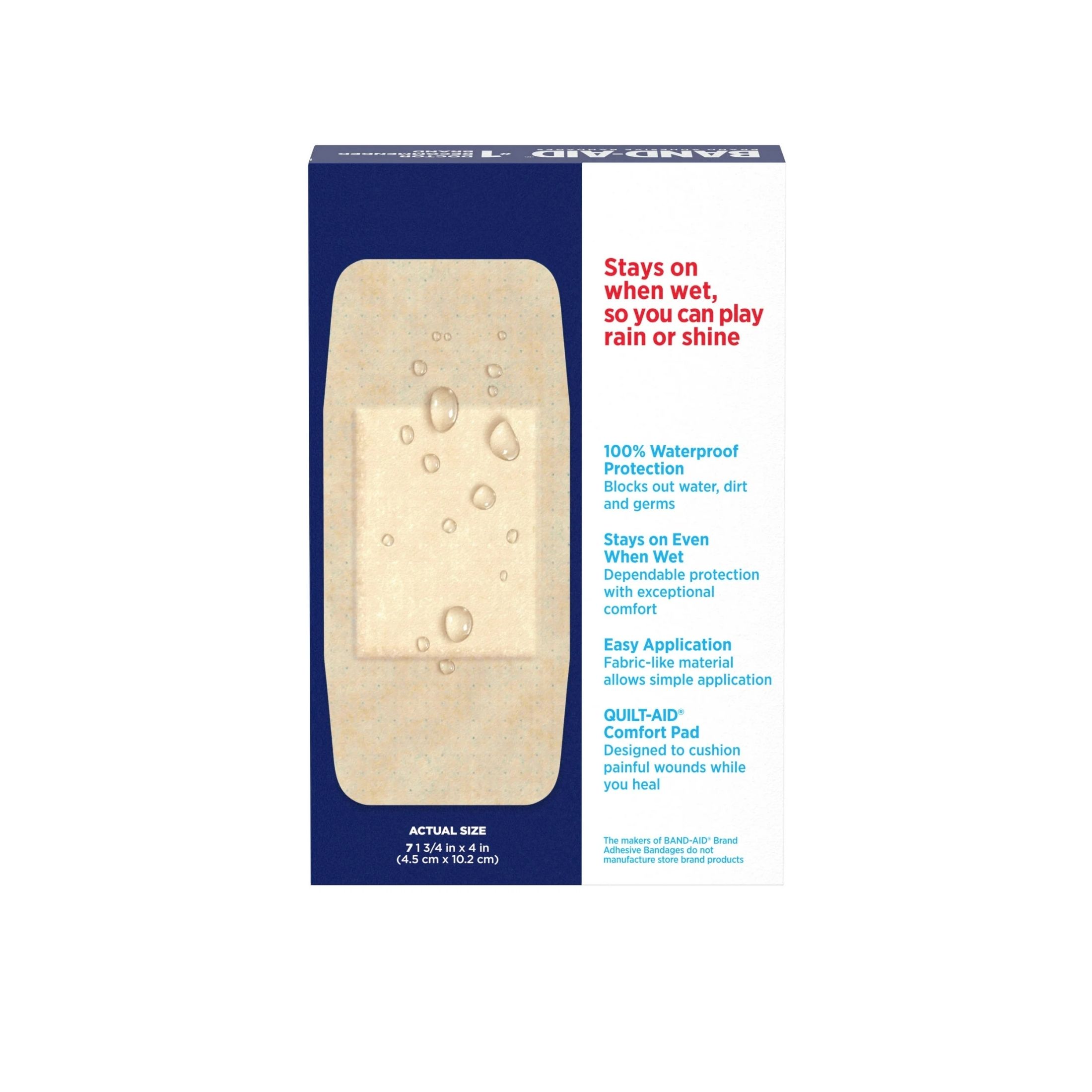 Band-Aid Brand Water Block Flex Adhesive Bandages, Extra Large