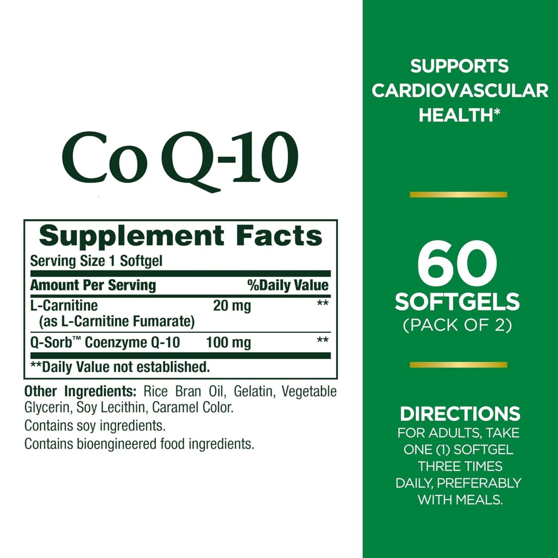 Nature's Bounty Co Q 10, Rapid Release Softgels, Twin Pack