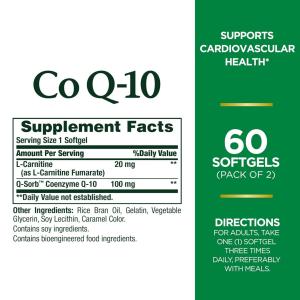 Nature's Bounty Co Q 10, Rapid Release Softgels, Twin Pack