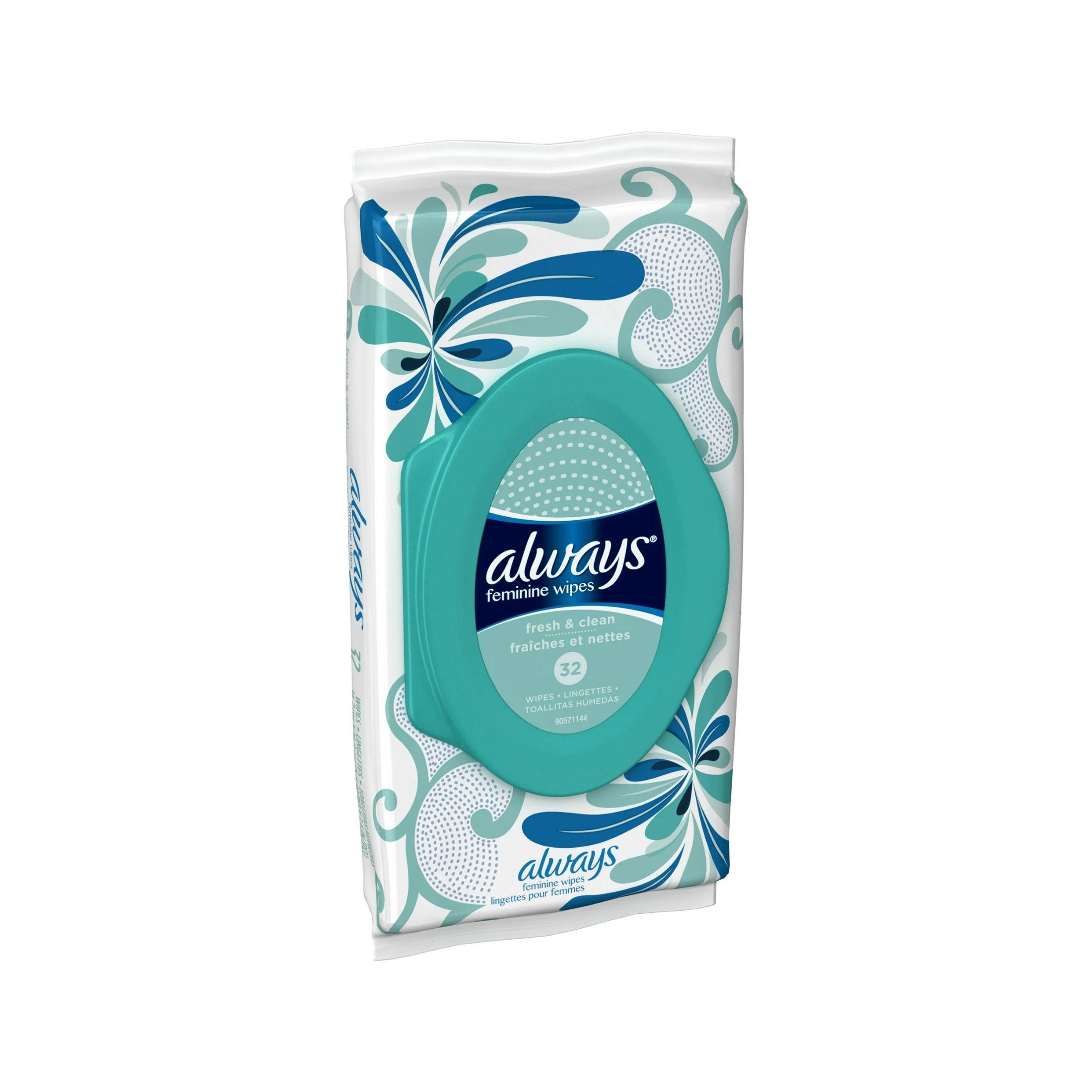Always Feminine Wipes, Fresh & Clean, Soft Pack, 32 Ct