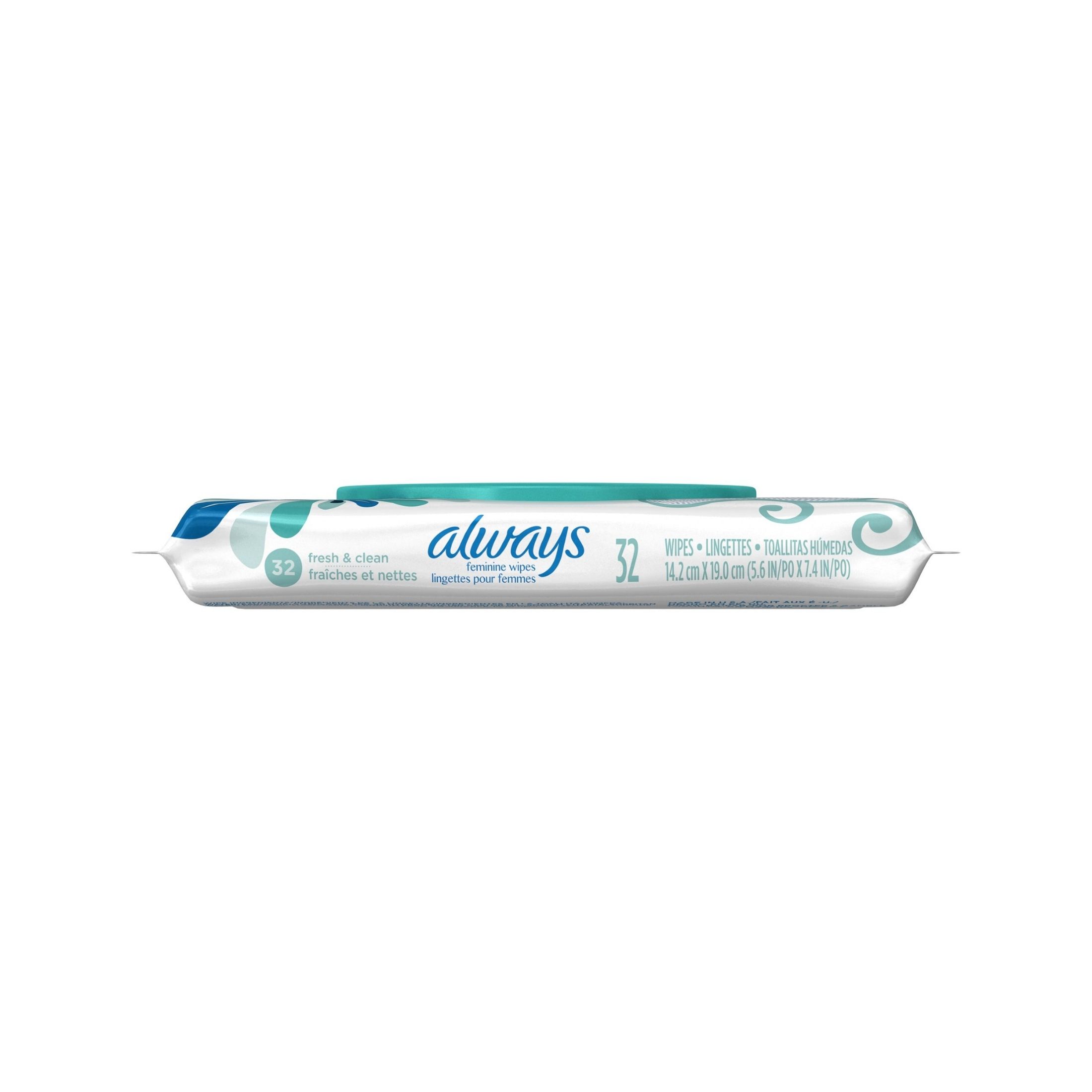 Always Feminine Wipes, Fresh & Clean, Soft Pack, 32 Ct