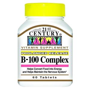 21st Century Vitamin B Prolonged Release B-100 Complex