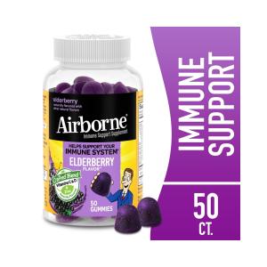 Airborne Immune Support Supplement, 180 Mg, Gummies, Elderberry Flavor