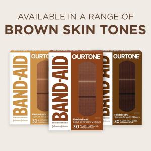 Band-Aid Ourtone Flex Fabric, Assorted Sizes