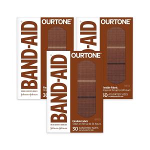 Band-Aid Ourtone Flex Fabric, Assorted Sizes