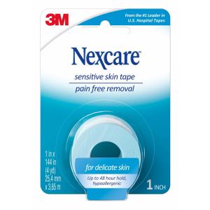 Nexcare Hospital Tape, Sensitive Skin, 1 Inch