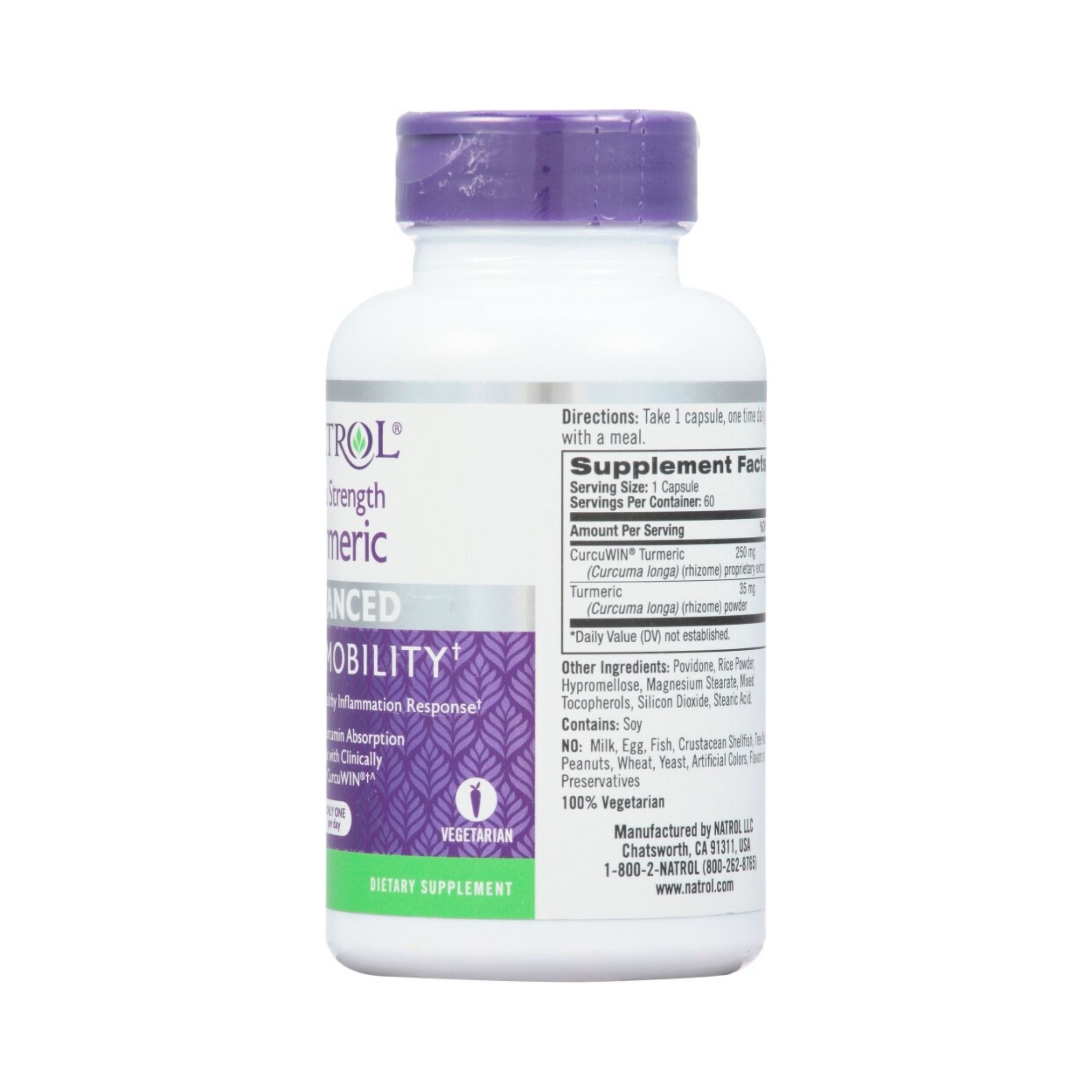 Natrol Capsules Extra Strength Advanced Turmeric