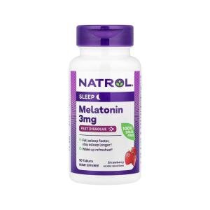 Natrol Fast Dissolve Tablets Strawberry Flavor 3 Mg Melatonin