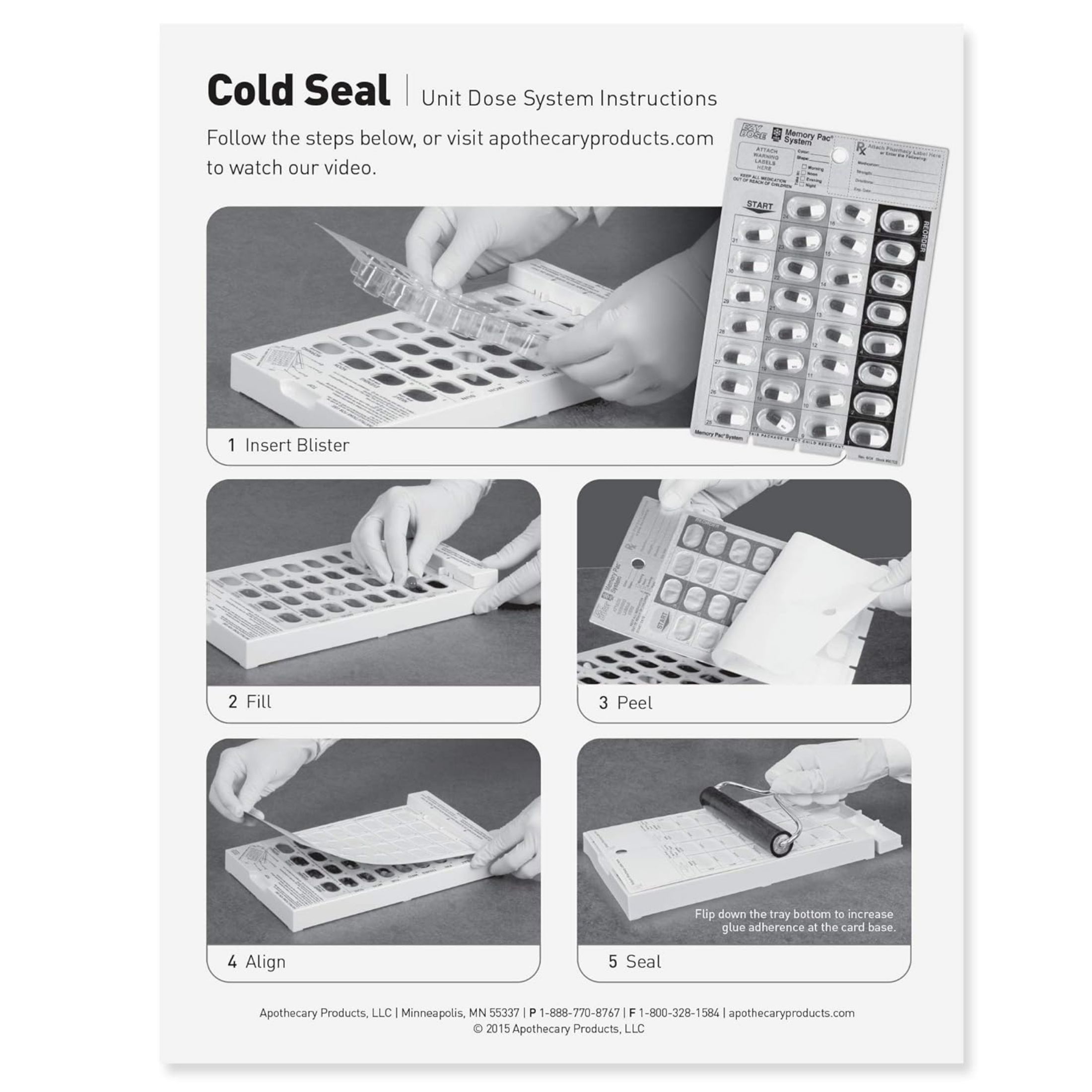 Ezy Dose Medium Blister Cards