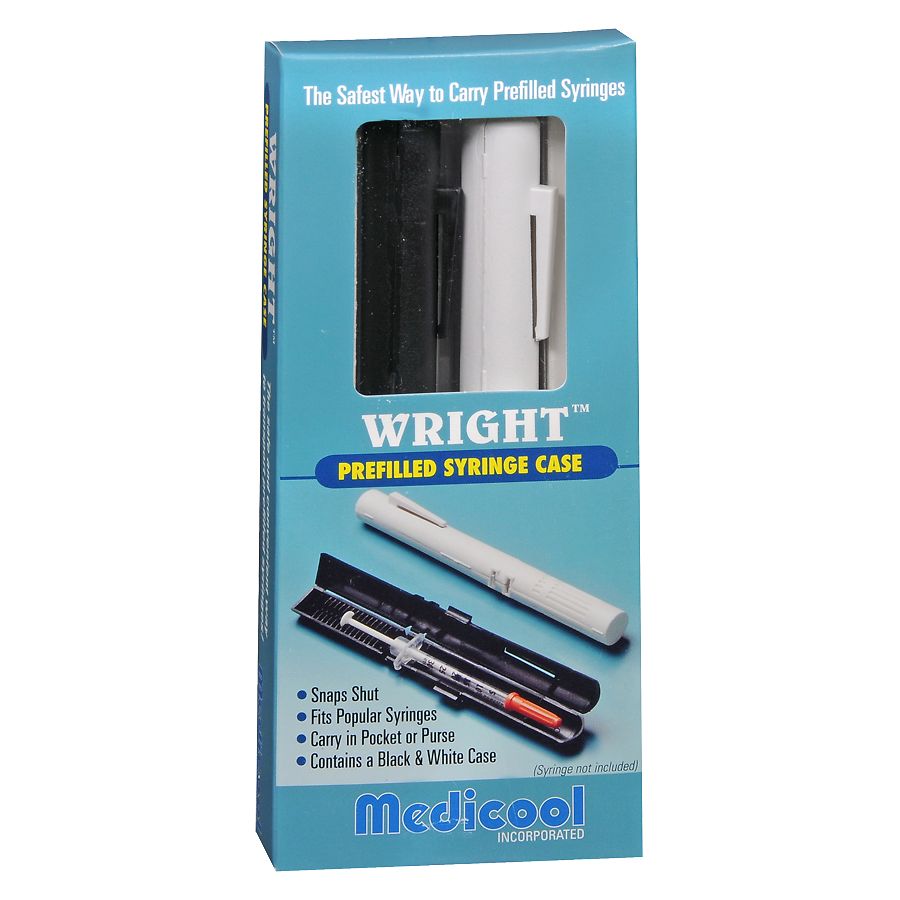 Medicool Prefilled Syringe Cases - 1 Black, 1 White