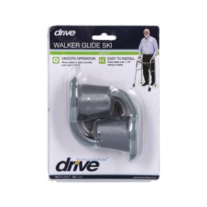 Drive Medical Walker Glide Ski, Gray, 1 Pair