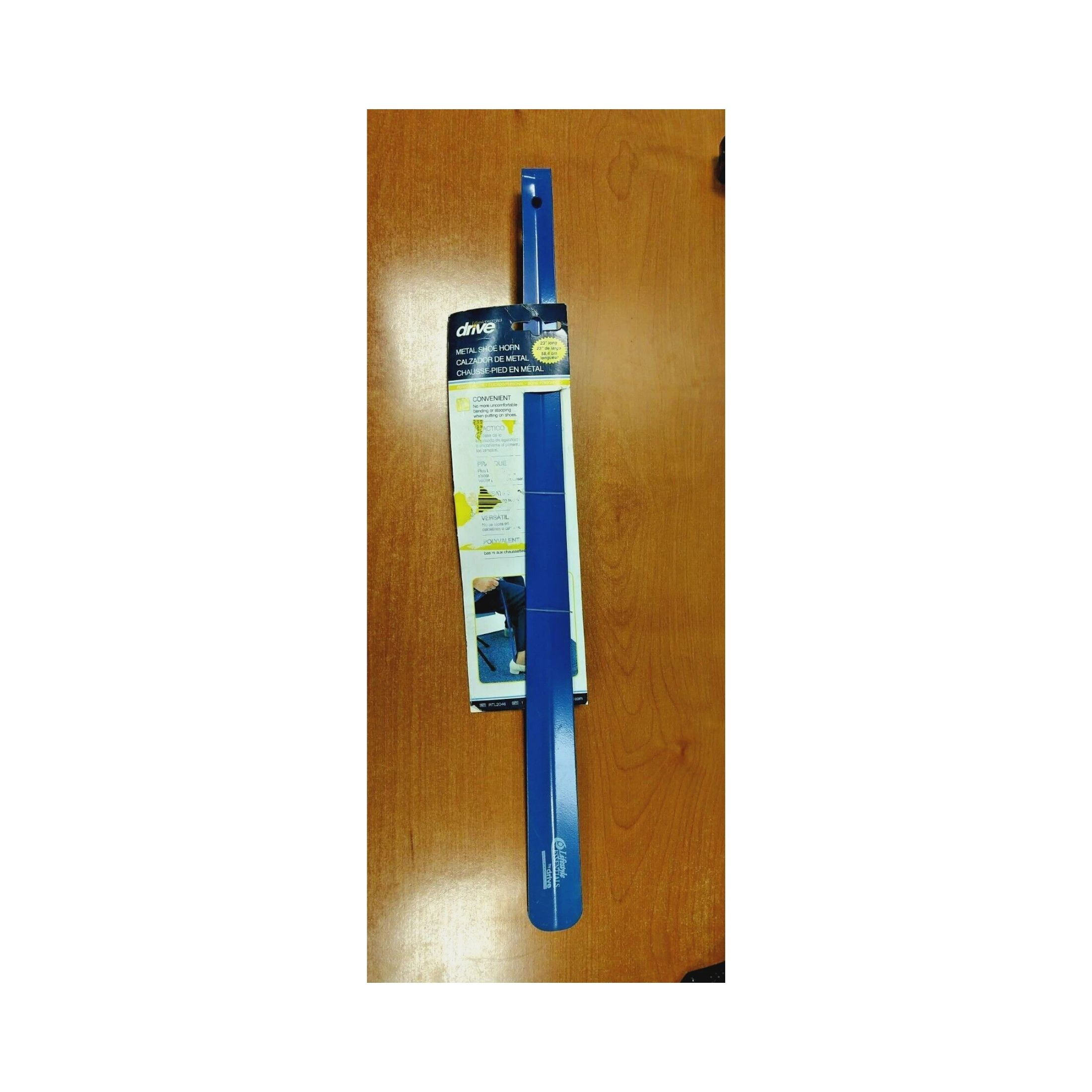 Drive Medical Max Metal Shoe Horn, Blue