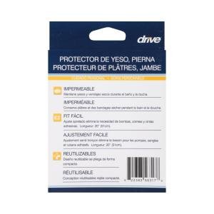 Drive Medical Waterproof Leg Cast Protector, Clear