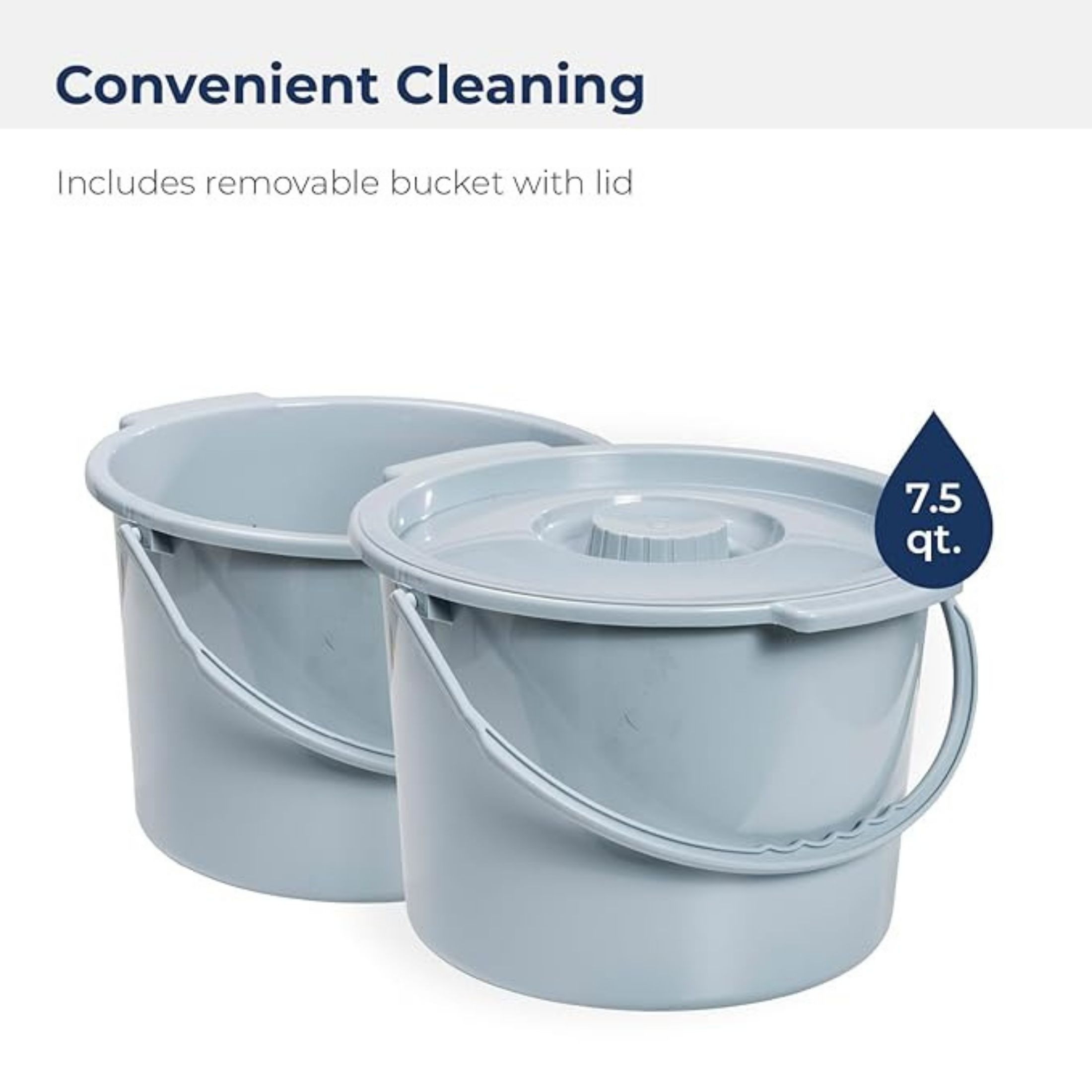 Drive Medical Steel Folding Frame Commode