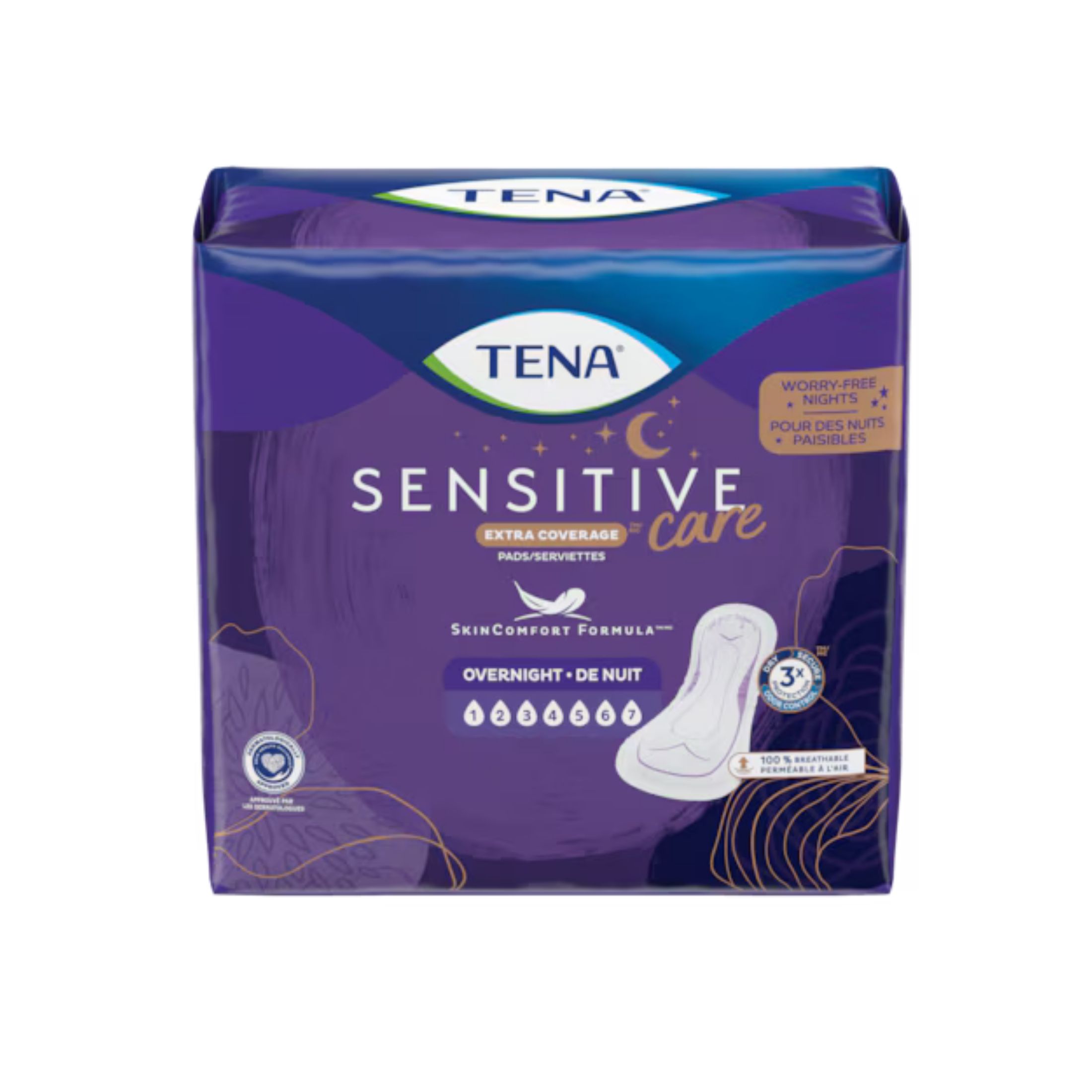 Tena Intimates Extra Coverage Overnight Incontinence Pads