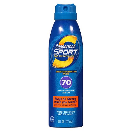 Coppertone Sport High Performance Sunscreen Continuous Spray SPF 70