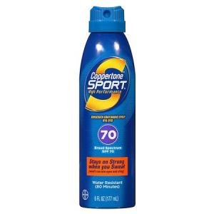Coppertone Sport High Performance Sunscreen Continuous Spray SPF 70