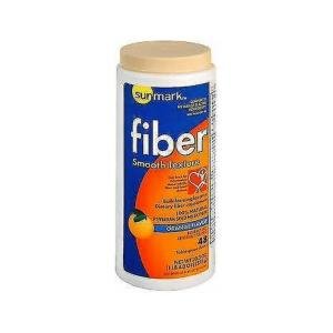 Sunmark Fiber Laxative Smooth Texture Orange Flavor, 20.3 Oz