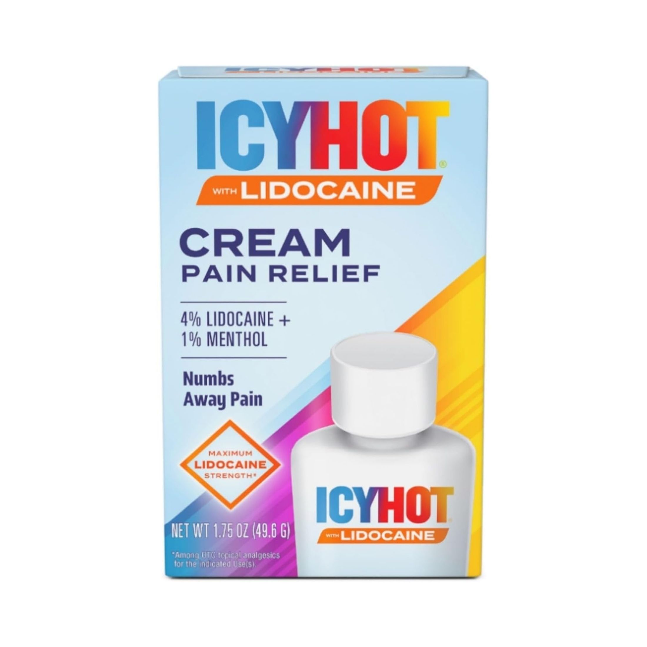Icy Hot Max Strength Pain Relief Lidocaine Cream