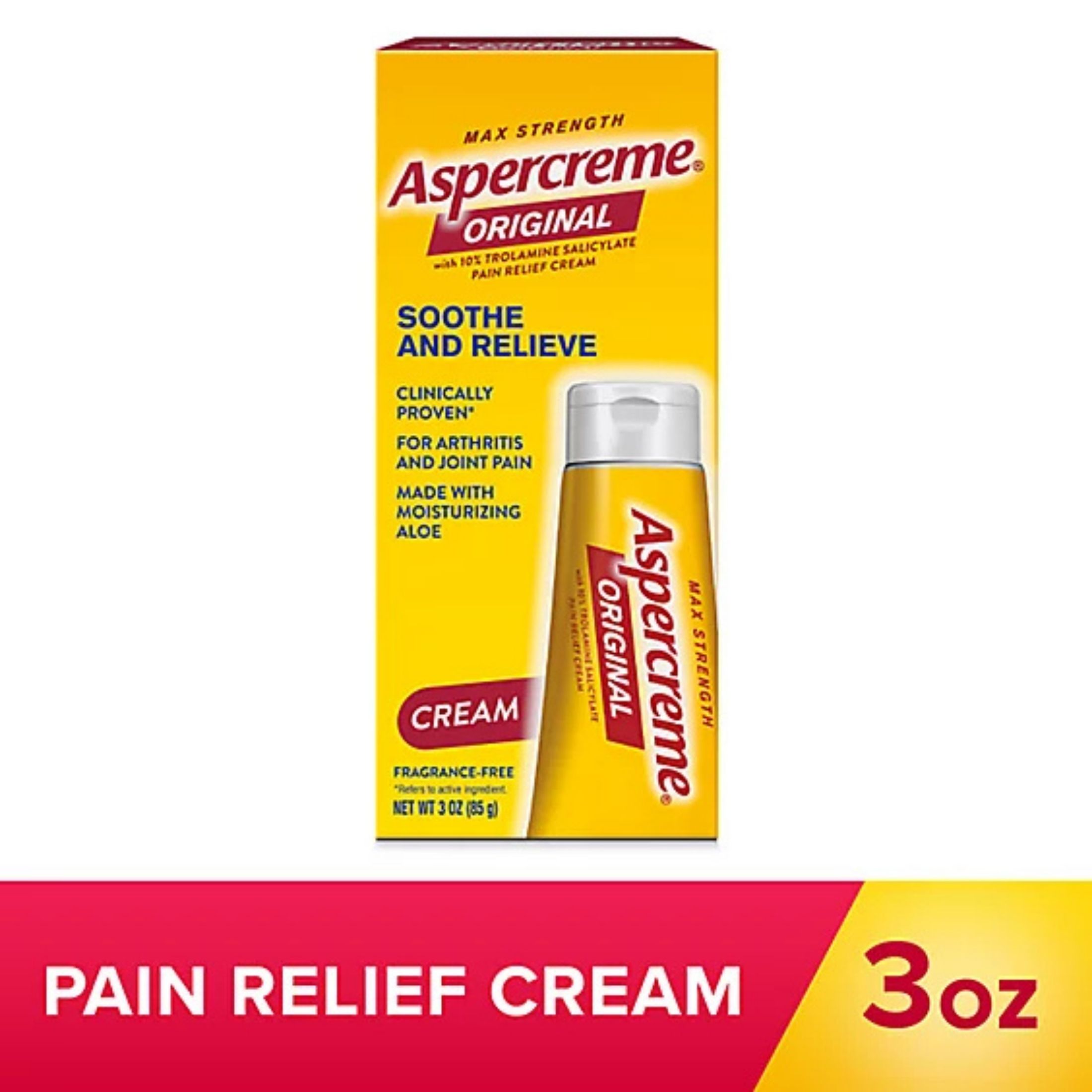 Aspercreme Original Max Strength Pain Relief Cream 3 Oz