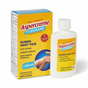 Aspercreme Max Strength With Lidocaine Pain Relief Cream