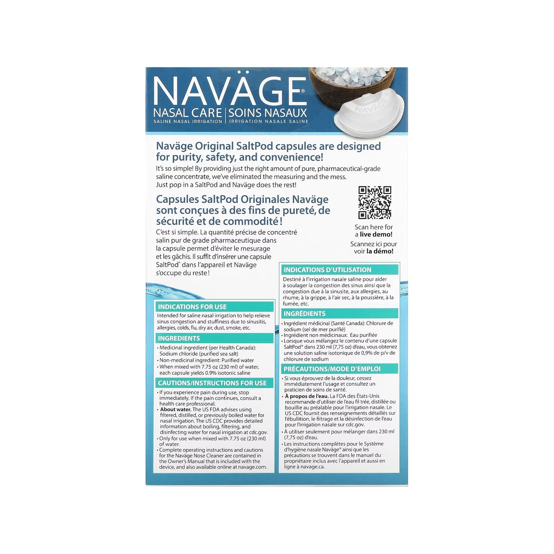 Navage SaltPod Original Sea Salt - 30