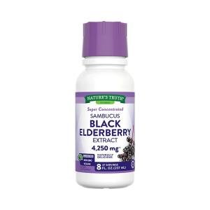 Nature's Truth Liquid Sambucus Black Elderberry Extract 4,250 Mg