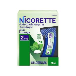 Nicorette Mini Nicotine Lozenges To Help Stop Smoking, 2 Mg, Mint Flavor