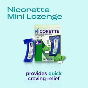 Nicorette Mini Nicotine Lozenges To Help Stop Smoking, 2 Mg, Mint Flavor