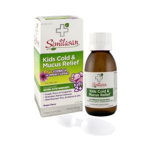 Similasan Cold & Mucus Relief, Natural Grape Flavor, Kids 118 Ml