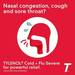 Tylenol Cold + Flu, Severe, Day/Night, Caplets, For Adults