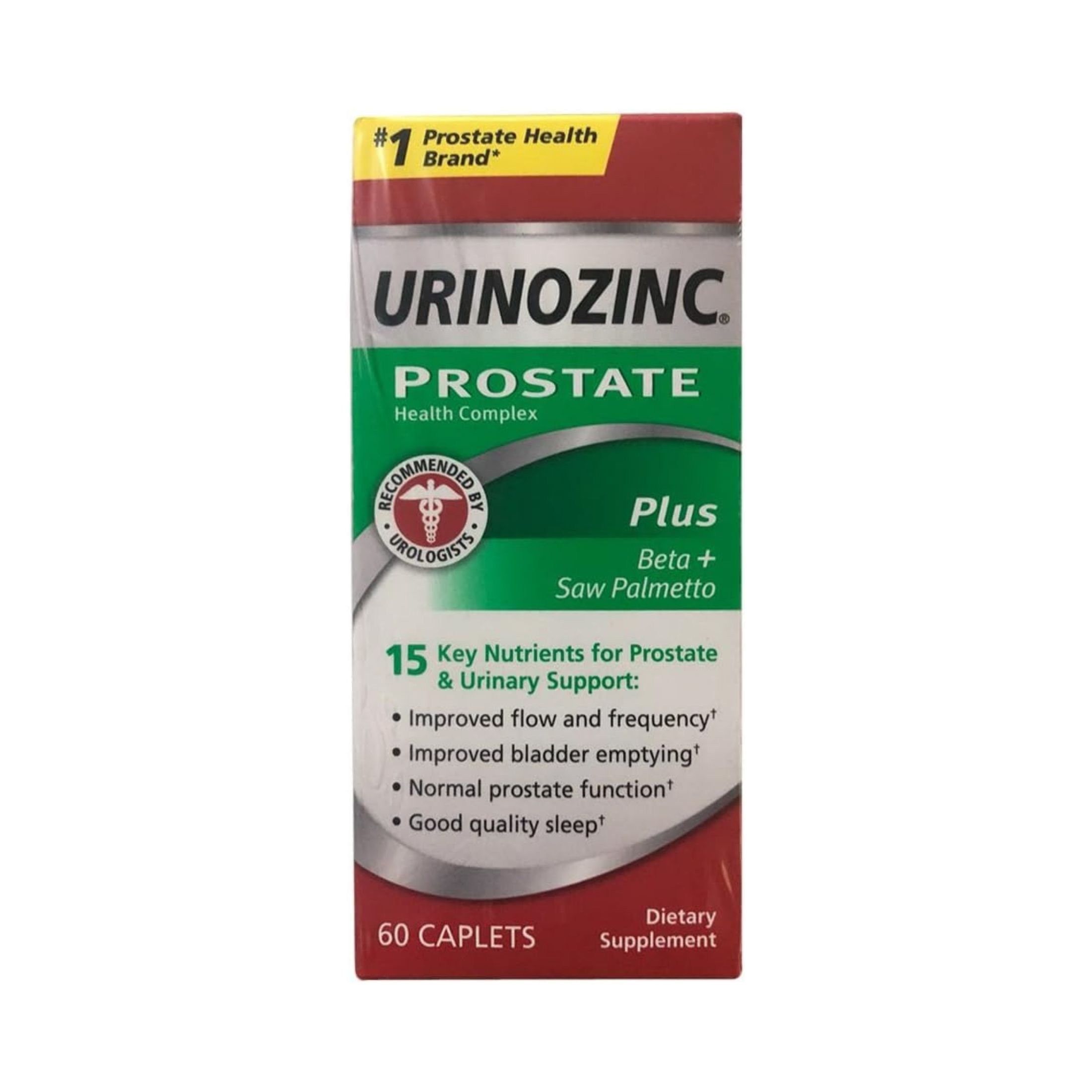 Urinozinc Pro-Flo Plus Beta Prostate Health Complex Caplets