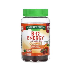 Nature's Truth B-12 Energy, Vegan Gummies, Natural Peach Raspberry Flavor