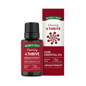 Nature's Truth Essential Oil, Pure, 4 Thrive, Cleansing, Aromatherapy 0.51 Fl Oz