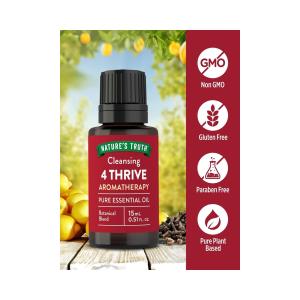 Nature's Truth Essential Oil, Pure, 4 Thrive, Cleansing, Aromatherapy 0.51 Fl Oz