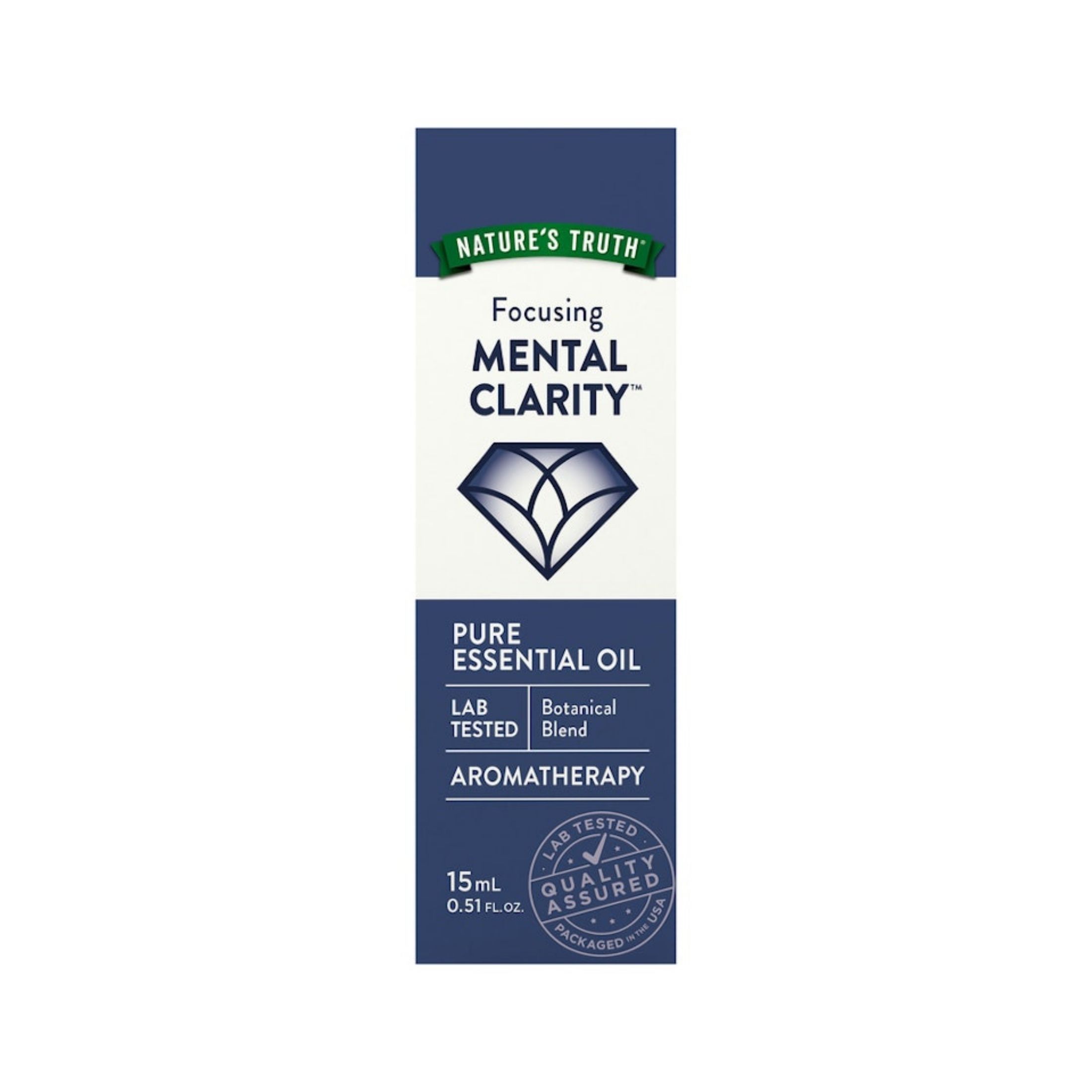 Nature's Truth Focusing Mental Clarity Pure Essential Aromatherapy Oil 15mL