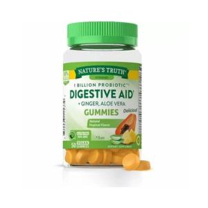 Nature's Truth Probiotic Digestive Aid Vegan Gummies - Natural Tropical Flavor 50ct