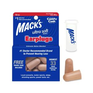 Mack's Ultra Soft Foam Earplugs - 10 PR